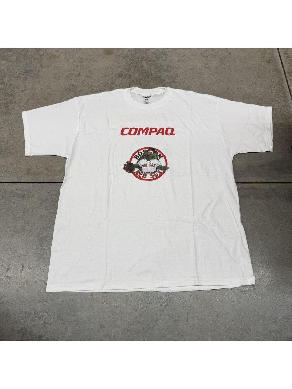 vintage boston red sox compaq computers shirt size xl